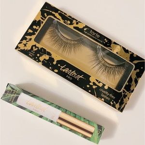 Tarte false eyelashes and clear adhesive